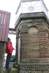 Bob exploring the old South Queensferry lighthouse
